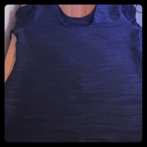 Navy blue long sleeve blouse